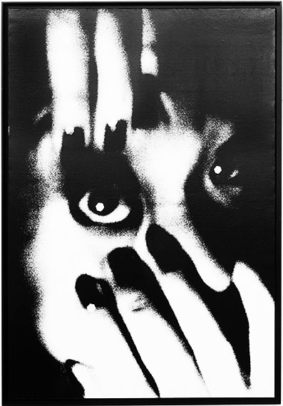 Eyeball Silkscreen on Canvas by DAIDO MORIYAMA